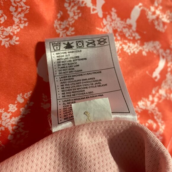 Nike Golf‎ Fit Dry Skort Skirt Golf Player Print Orange Athletic Women's Large - Picture 13 of 14